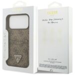Guess 4G Double Card Triangle dėklas iPhone 17 Pro Max – spalva: ruda - Image 9
