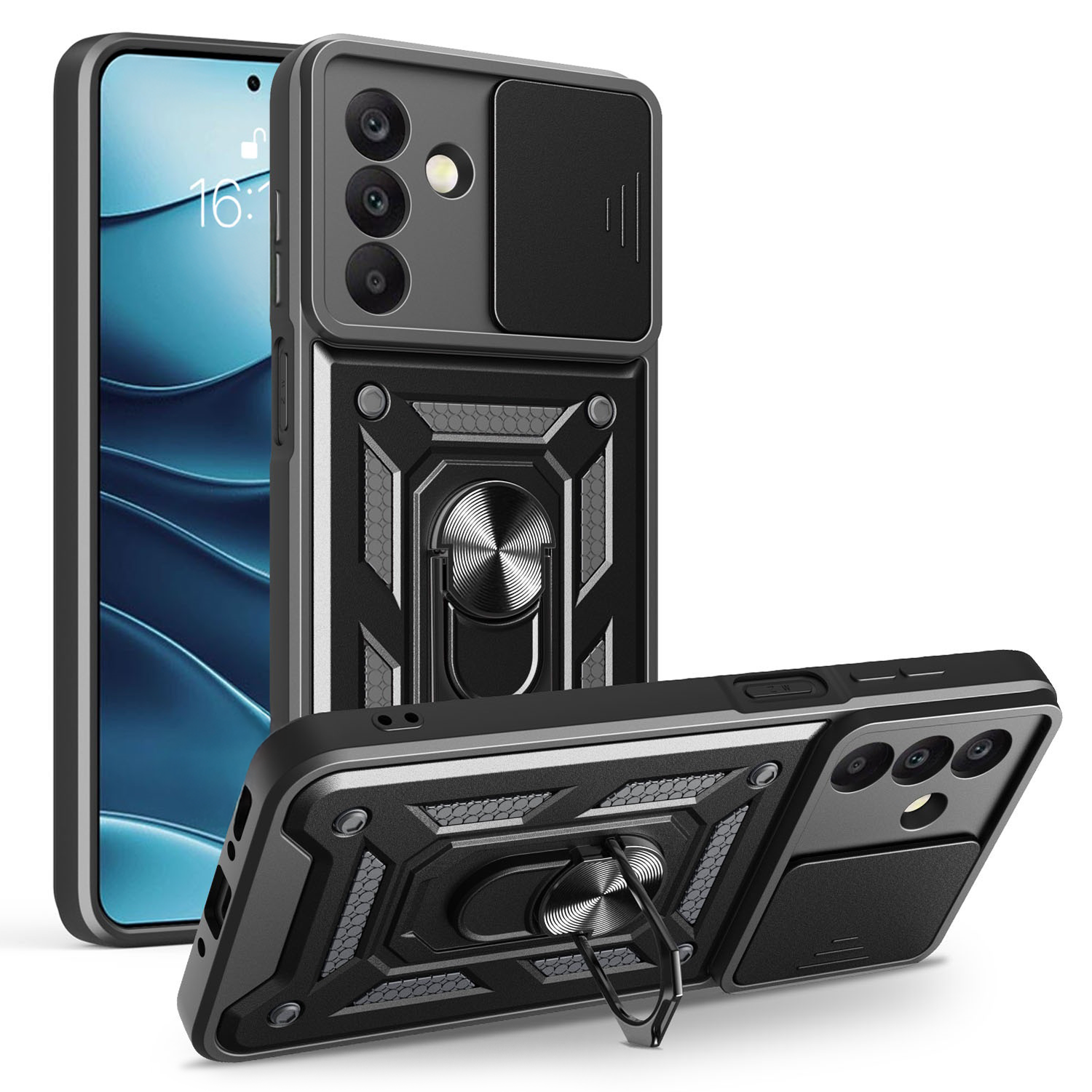 477670_oryg Defender Slide case for Samsung Galaxy A17 4G / A17 5G / A26 5G black - Image 1