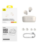 Baseus Bowie E18 True Wireless Earphones Stellar White - Image 5