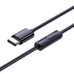 Ausinės su mikrofonu 1.2m (USB-C kištukas) Encok CZ11, juodos - Image 3