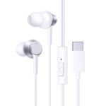 Ausinės su mikrofonu 1.2m (USB-C kištukas) Encok CZ11, baltos - Image 7