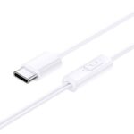 Ausinės su mikrofonu 1.2m (USB-C kištukas) Encok CZ11, baltos - Image 3