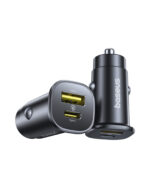 Automobilinis įkroviklis GoTrip 30W 12-24V USB-A + USB-C QC PD, juodas - Image 5