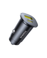 Automobilinis įkroviklis GoTrip 30W 12-24V USB-A + USB-C QC PD, juodas