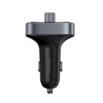 Automobilinis FM moduliatorius, įkroviklis  su Bluetooth 5.3 2xUSB + USB-C, juodas - Image 2