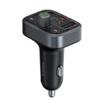 Automobilinis FM moduliatorius, įkroviklis  su Bluetooth 5.3 2xUSB + USB-C, juodas - Image 3