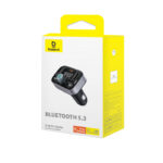 Automobilinis FM moduliatorius, įkroviklis  su Bluetooth 5.3 2xUSB + USB-C, juodas - Image 5