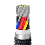 Kabelis USB C - USB C 1.2m su QC3.0 įrenginių krovimui iki 100W Crystal Shine BASEUS - Image 2