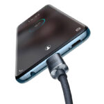 Kabelis USB C - USB C 1.2m su QC3.0 įrenginių krovimui iki 100W Crystal Shine BASEUS - Image 4