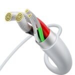 (1418) Kabelis USB2.0 A kištukas - micro USB kištukas 1.0m 2A baltas Superior serija BASEUS - Image 2