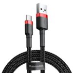 Baseus Kabelis USB A - USB C kištukas, 1.0m QC3.0 raudonas/juodas - Image 4