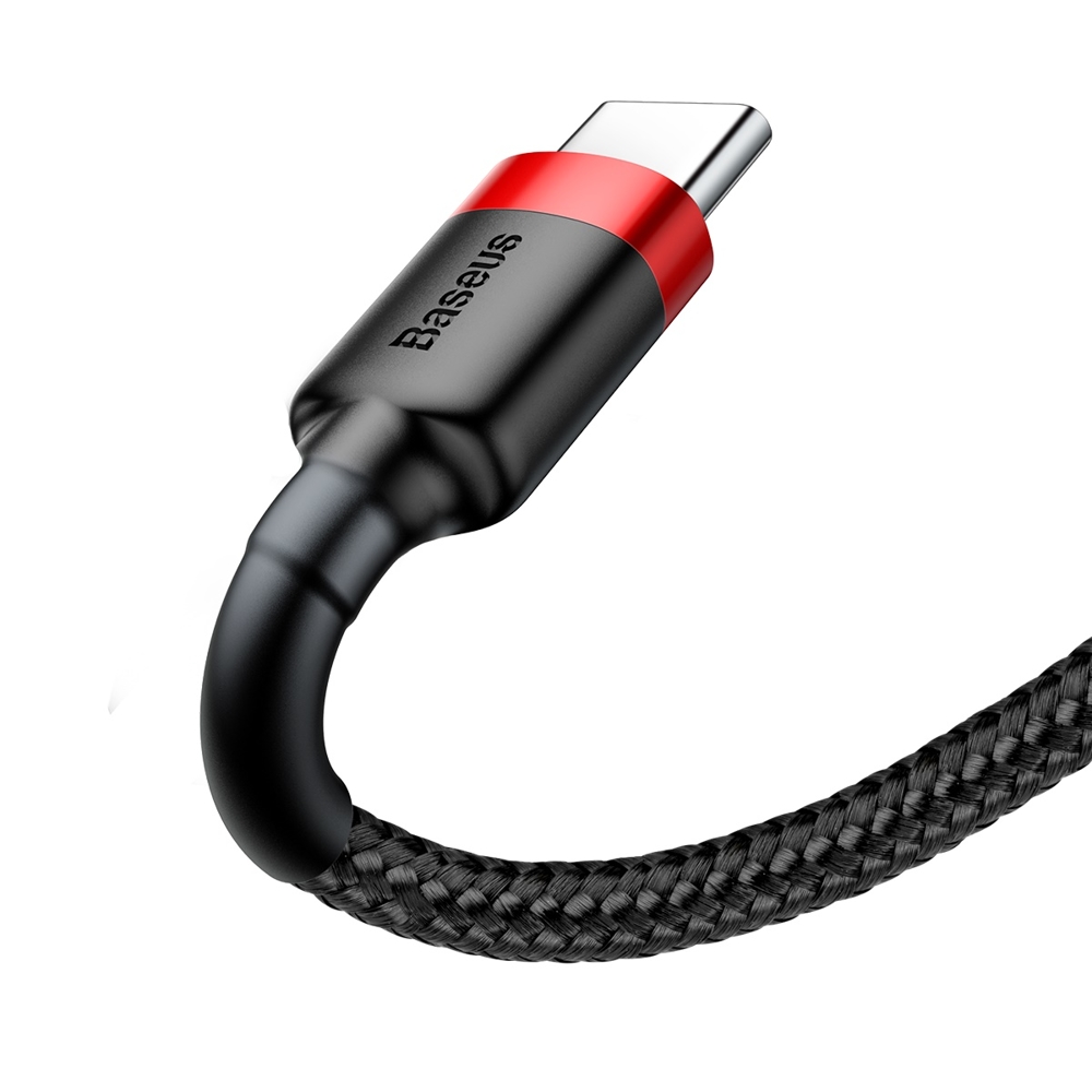 CATKLF-B91-2 Baseus Kabelis USB A - USB C kištukas, 1.0m QC3.0 raudonas/juodas - Image 1