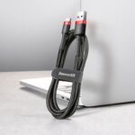 Baseus Kabelis USB A - USB C kištukas, 1.0m QC3.0 raudonas/juodas - Image 2