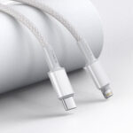 Kabelis USB C - IP Lightning 2m 20W PD, baltas BASEUS - Image 9