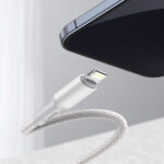 Kabelis USB C - IP Lightning 2m 20W PD, baltas BASEUS - Image 2