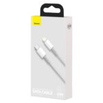 Kabelis USB C - IP Lightning 2m 20W PD, baltas BASEUS - Image 7