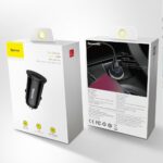 Automobilinis įkroviklis 30W 12-24V USB + USB-C juodas CCALL-YS01 - Image 3