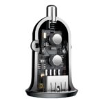 (1434) Automobilinis įkroviklis 12-24V 2xUSB 4.8A, juodas - Image 2