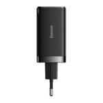 Sieninis įkroviklis GaN5 Pro 65W USB + 2xUSB-C QC3.0 PD3.0 su USB-C 1m laidu, juodas - Image 2