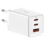 Sieninis įkroviklis GaN5 Pro 65W USB + 2xUSB-C QC3.0 PD3.0 su USB-C 1m laidu, baltas - Image 6