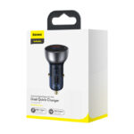 (1445) Automobilinis įkroviklis 12-24V 65W USB + USB-C QC4.0 PD3.0 su įtampos, srovės indikacija - Image 4