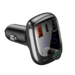 Automobilinis FM moduliatorius su  Bluetooth 12-24V 2xUSB + USB-C, juodas - Image 2