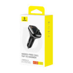 Automobilinis FM moduliatorius su  Bluetooth 12-24V 2xUSB + USB-C, juodas - Image 6