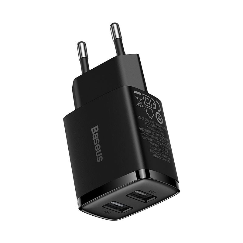 CCXJ010201_2 Baseus tinklo adapteris 10.5W 2XUSB Compact - Image 1
