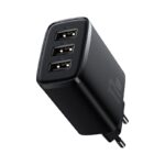 (1449) Sieninis įkroviklis 17W 3xUSB 3.4A, juodas - Image 7