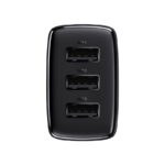 (1449) Sieninis įkroviklis 17W 3xUSB 3.4A, juodas - Image 2