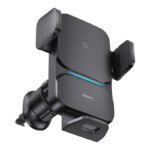 Automobilinis laikiklis 4.7-7.5" ekranų telefonams su belaidžiu įkrovimu 15W, IR jutikliu - Image 8