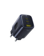 Sieninis įkroviklis PicoGo AE11 67W USB-A + 2xUSB-C QC PD, juodas - Image 5