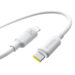 "Kabelis USB C - IP Lightning 2m 20W baltas porėto silikono izoliacija BASEUS - Image 2