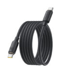 Kabelis USB C - USB C 1m 100W magnetinis, porėto silikono izoliacija, juodas BASEUS - Image 3