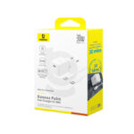 Sieninis įkroviklis Palm 30W USB-C QC3.0 PD3.0 su USB-C kabeliu 1m, baltas - Image 5