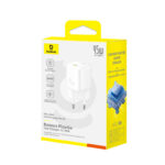Sieninis įkroviklis PicoGo GaN 45W USB-C QC PD, baltas - Image 3