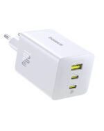 Sieninis įkroviklis EnerFill FE11 100W USB-A + 2xUSB-C QC PD, baltas - Image 5