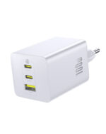 Sieninis įkroviklis EnerFill FE11 100W USB-A + 2xUSB-C QC PD, baltas - Image 3