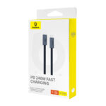 Kabelis USB C - USB C 1m 240W USB4, 40Gbps, 8K@60Hz  Flash BASEUS - Image 3
