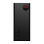 LiPo išorinis akumuliatorius (PowerBank) 40000mAh 22.5W USB + USB-C Adaman juodas BASEUS