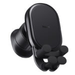 Automobilinis laikiklis 5.4-6.7" ekranų  telefonams su belaidžiu įkrovimu 15W,  juodas