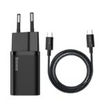 Įkroviklis Baseus Super Si 25W+Type-C laidas Juodas - Image 6