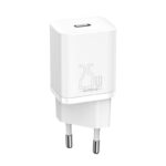 Baseus wall charger Super Si PD 25W 1x USBC white + USB-C - USB-C cable