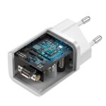 Baseus wall charger Super Si PD 25W 1x USBC white + USB-C - USB-C cable - Image 3