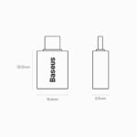 (1482) Adapteris USB C kištukas - USB3.1 A lizdas, su OTG funkcija BASEUS - Image 6