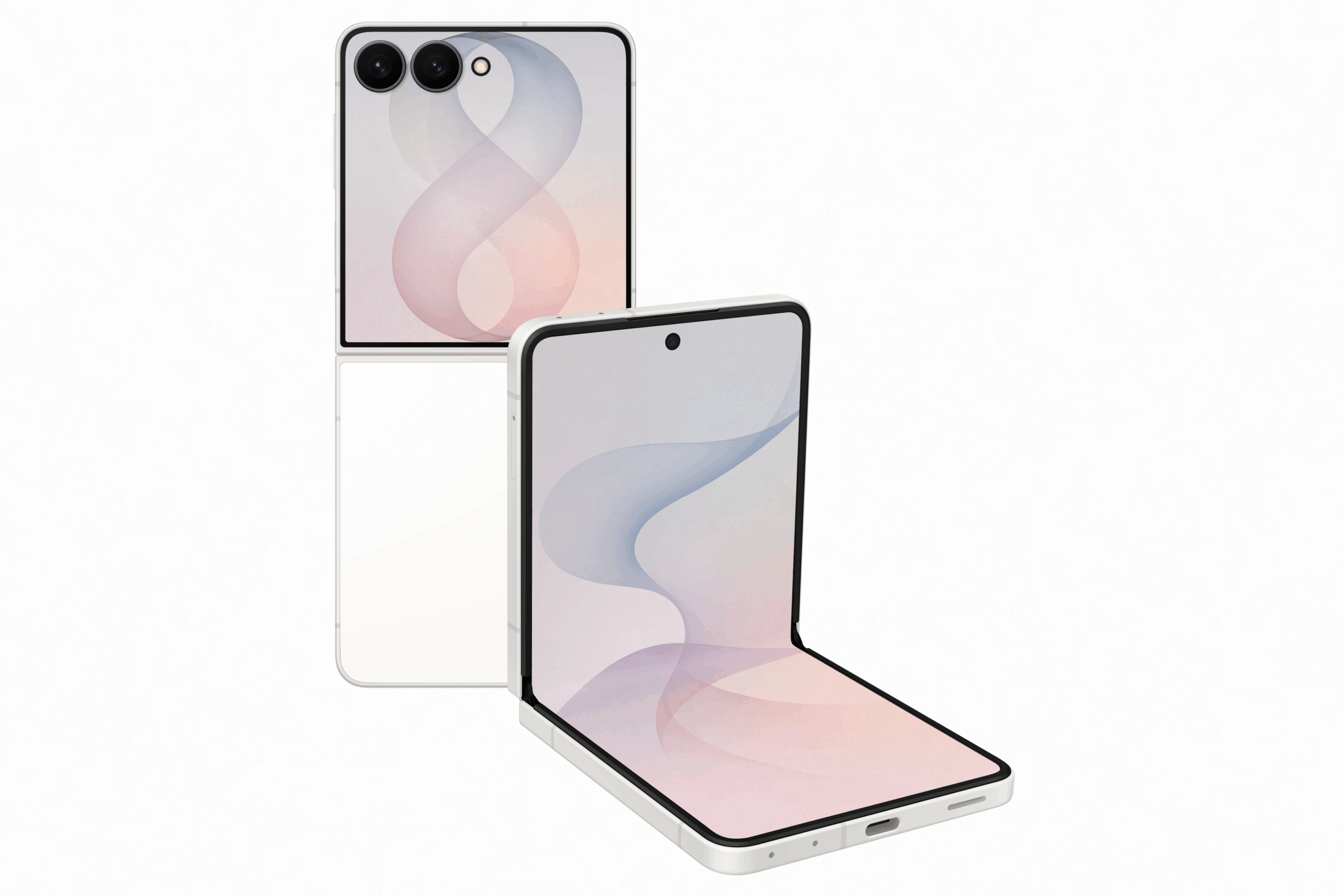 sm-f776_zflip8_tabletopl30back_cream_260430 Galaxy Flip8 512GB - Image 1